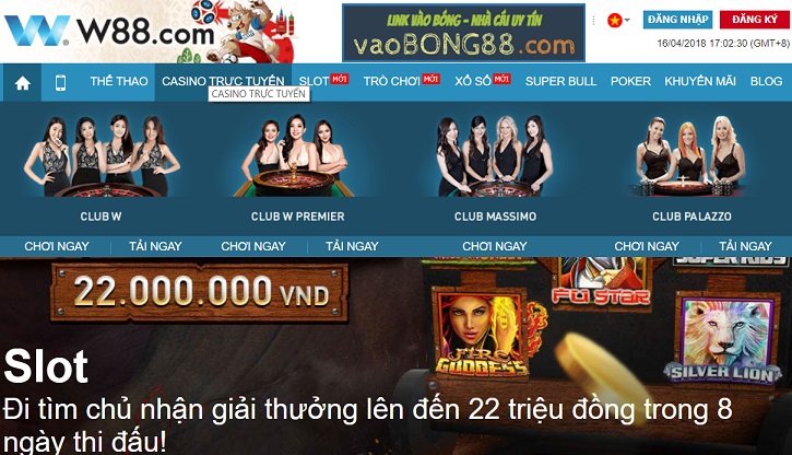 casino trực tuyến tại W88
