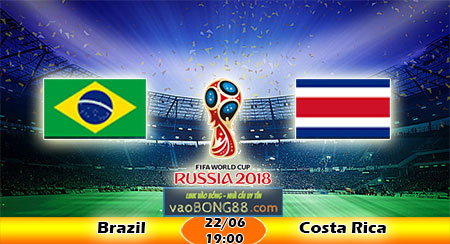 Nhận định Brazil vs Costa Rica (22-06)