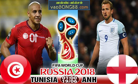 Nhận định World Cup 2018 Anh vs Tunisia (19-06)