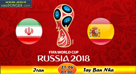 Soi kèo Iran vs Tây Ban Nha (1h ngày 21-06-2018)