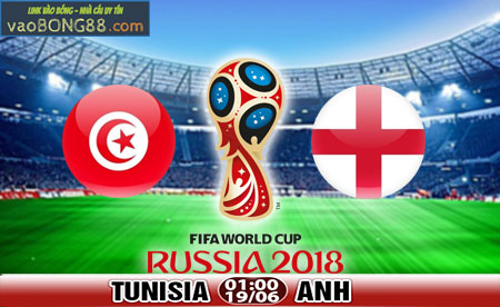 Trực tiếp bóng đá Anh vs Tunisia (0100 - 19-06)